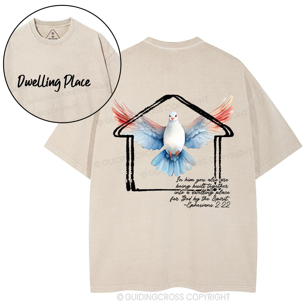 Dwelling Place Dove Christian Washed T-Shirt