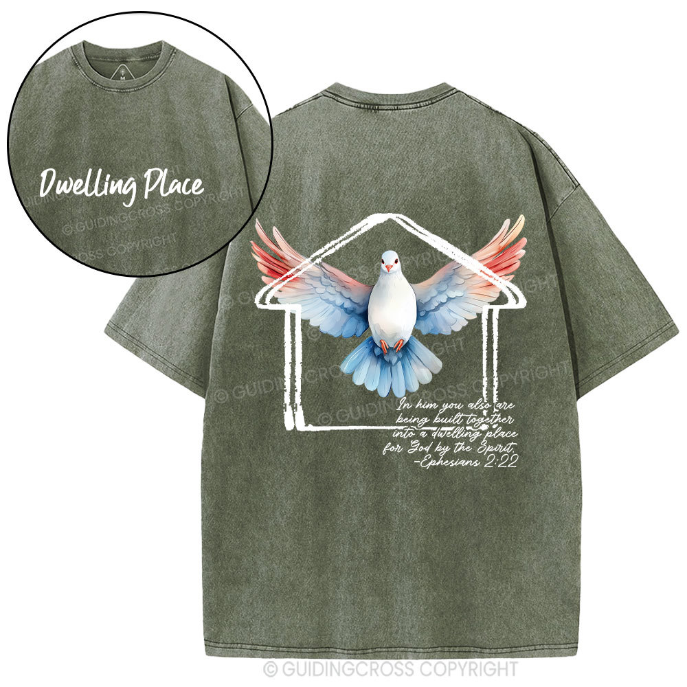 Dwelling Place Dove Christian Washed T-Shirt