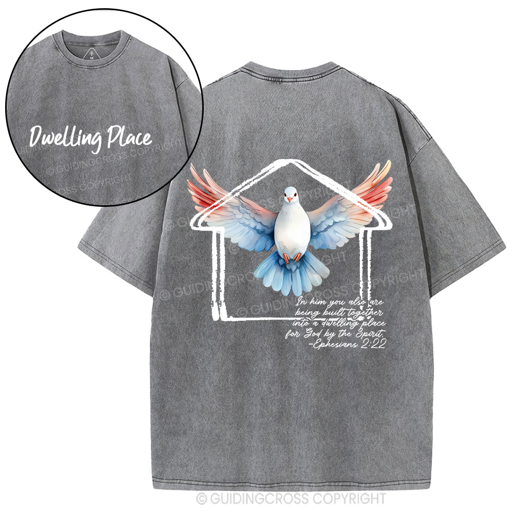 Dwelling Place Dove Christian Washed T-Shirt
