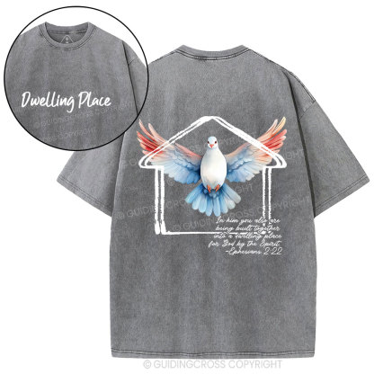 Dwelling Place Dove Christian Washed T-Shirt