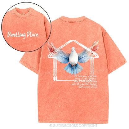 Dwelling Place Dove Christian Washed T-Shirt