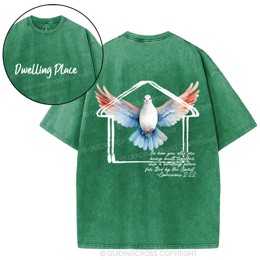 Dwelling Place Dove Christian Washed T-Shirt
