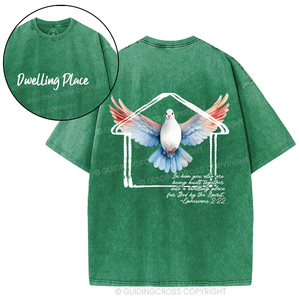 Dwelling Place Dove Christian Washed T-Shirt