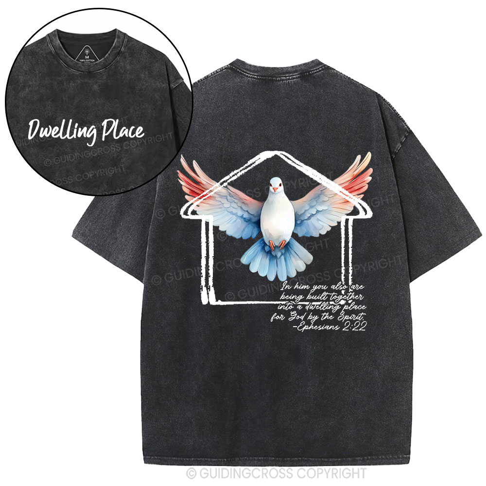 Dwelling Place Dove Christian Washed T-Shirt