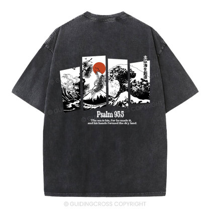 The Sea Is His Christian Washed T-Shirt