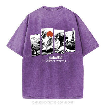 The Sea Is His Christian Washed T-Shirt