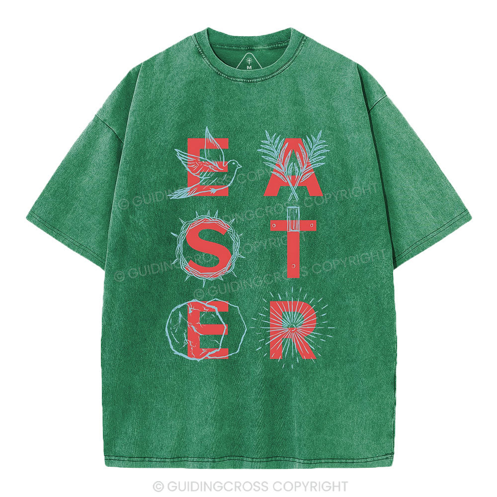 EASTER Christian Washed T-Shirt