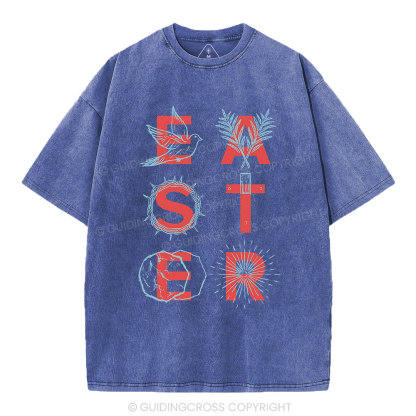 EASTER Christian Washed T-Shirt