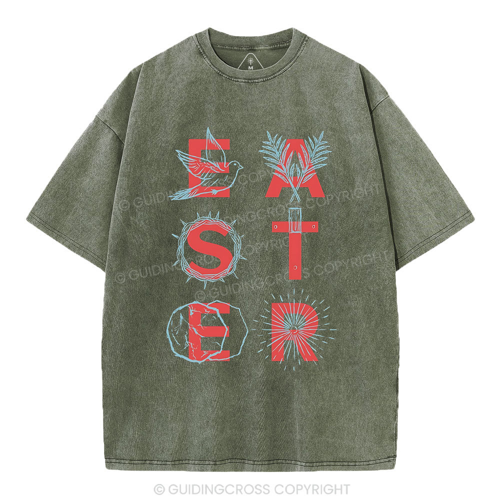 EASTER Christian Washed T-Shirt