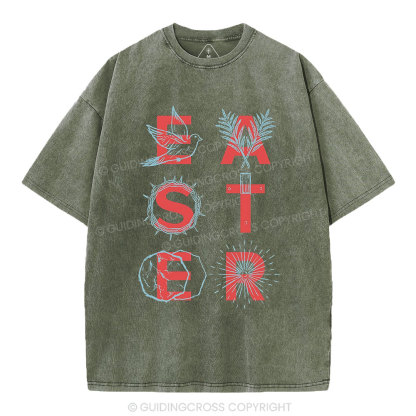 EASTER Christian Washed T-Shirt