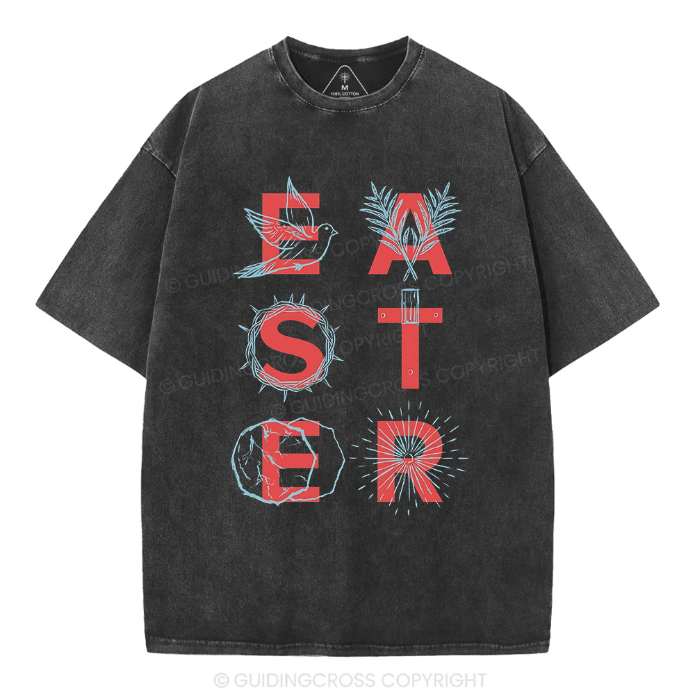 EASTER Christian Washed T-Shirt