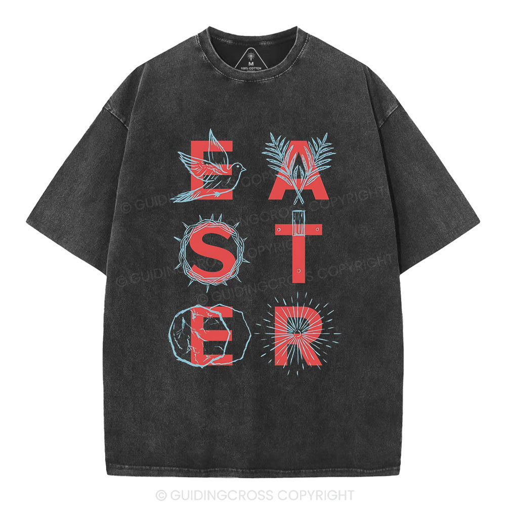 EASTER Christian Washed T-Shirt