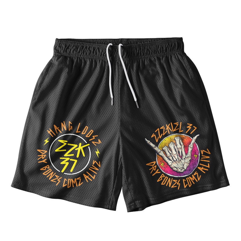 Bones Come Alive Christian Mesh Shorts