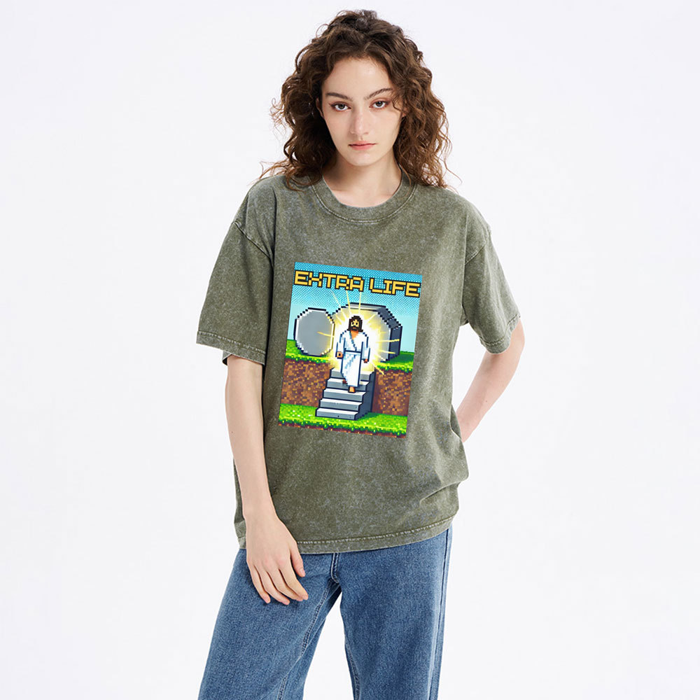 Earth Life Christian Washed T-Shirt