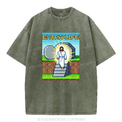 Earth Life Christian Washed T-Shirt