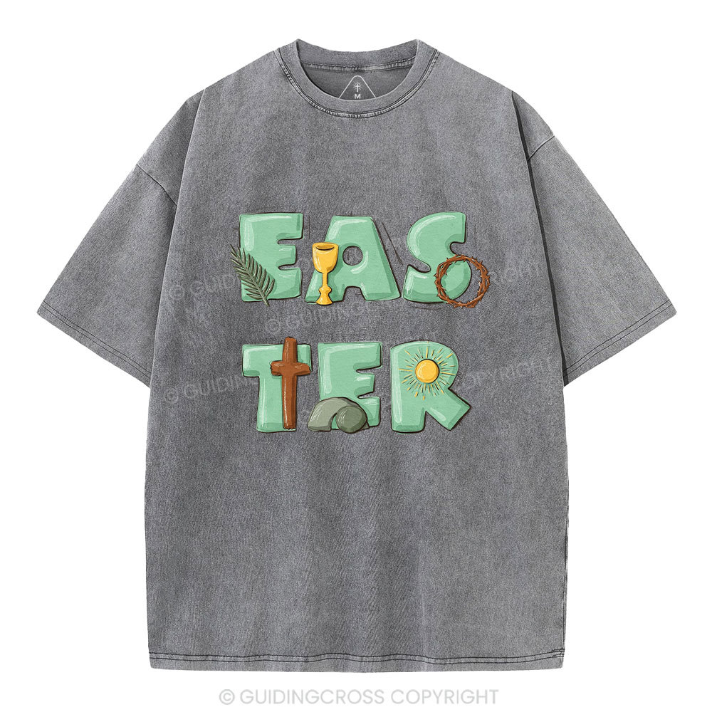 Easter Christian Washed T-Shirt