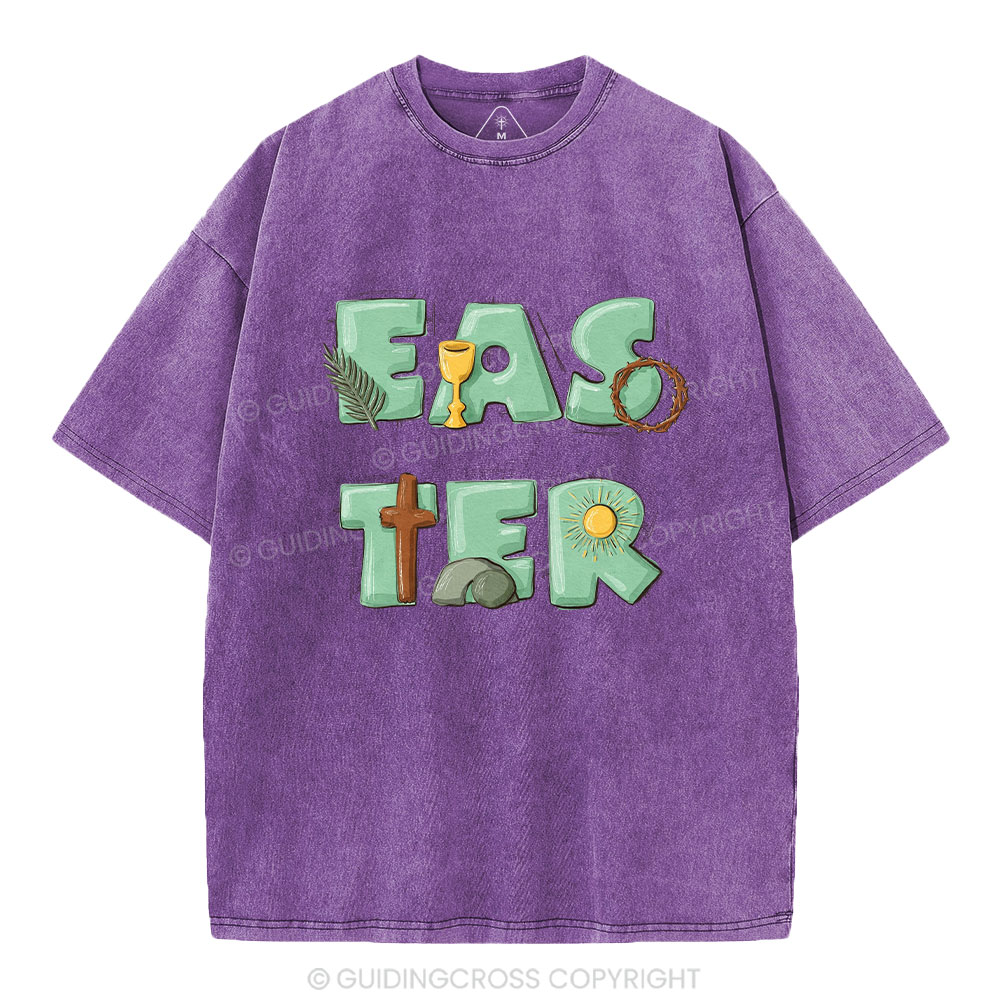 Easter Christian Washed T-Shirt
