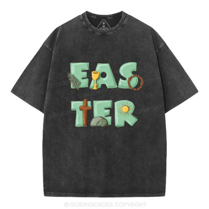 Easter Christian Washed T-Shirt