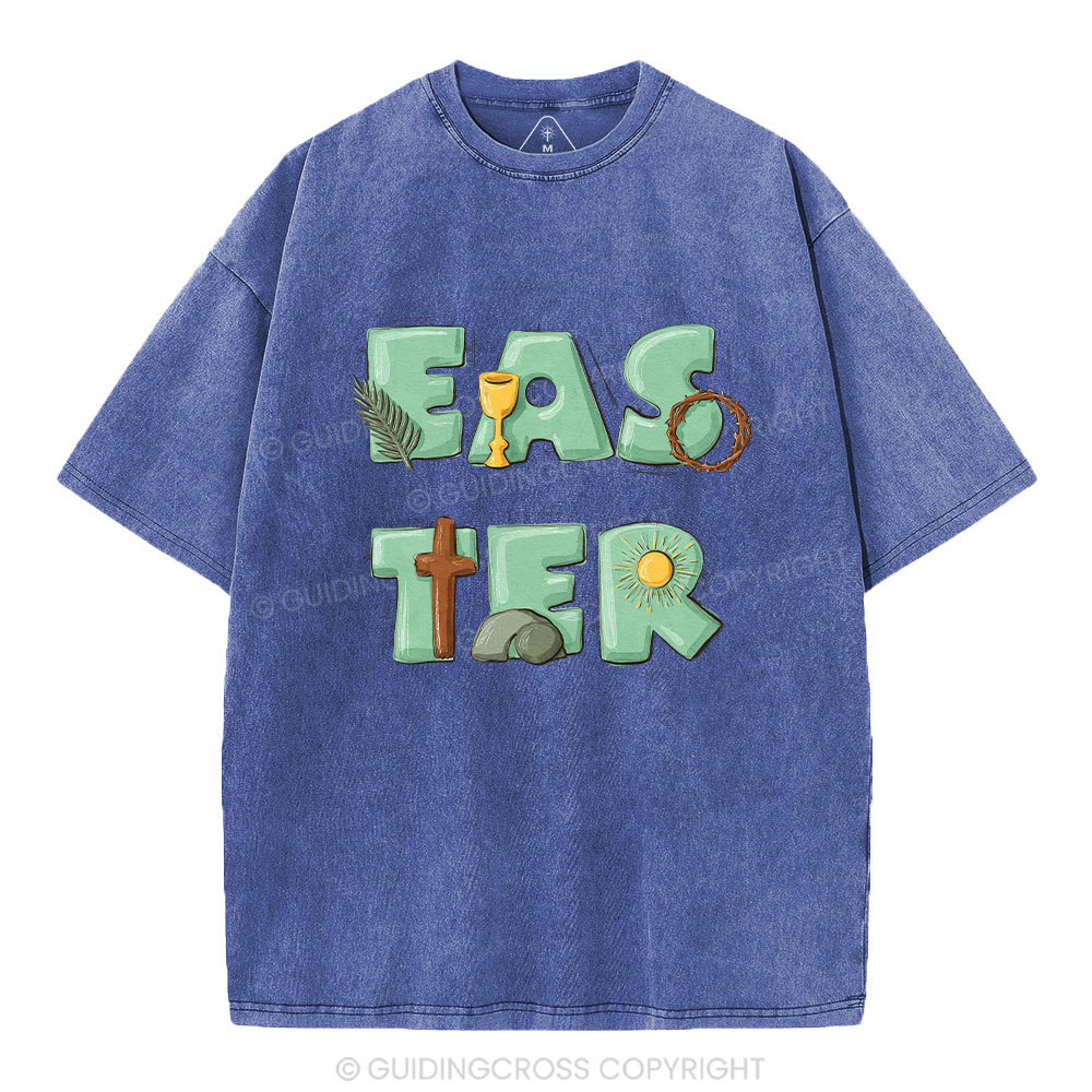 Easter Christian Washed T-Shirt