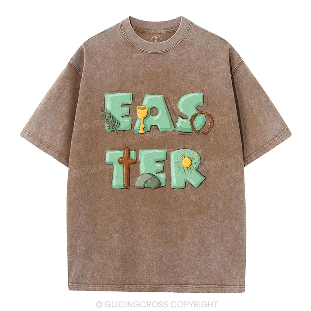 Easter Christian Washed T-Shirt