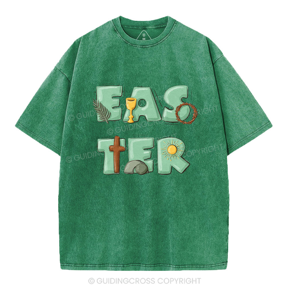 Easter Christian Washed T-Shirt