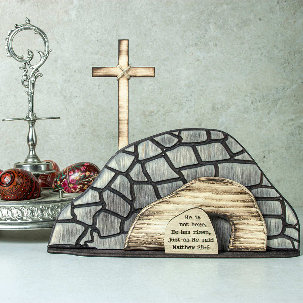 Easter Empty Tomb Wooden Decoration