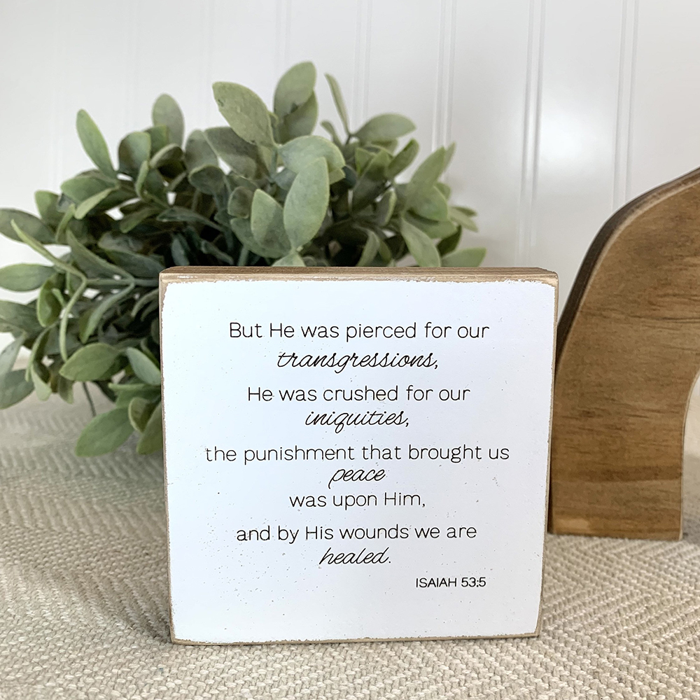 Easter Scene Wooden Decoration