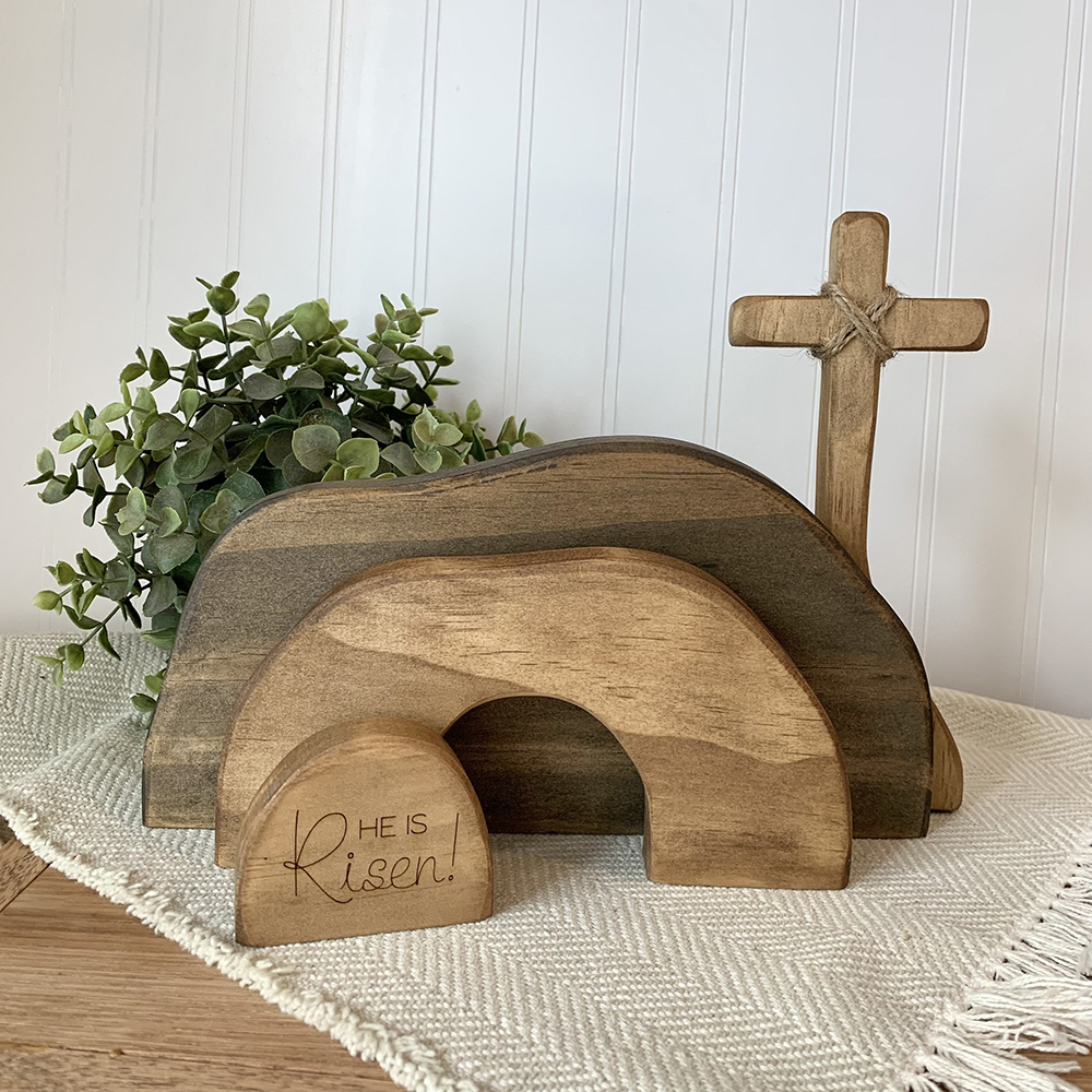 Easter Wooden Tomb Decoration