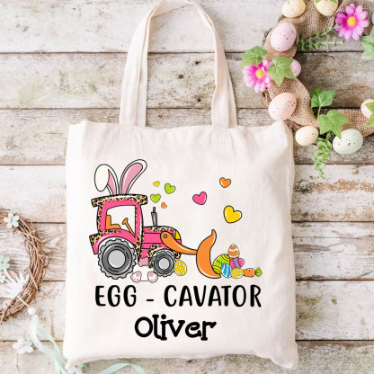 Egg Cavator Easter Tote Bag