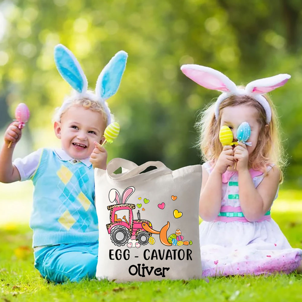 Egg Cavator Easter Tote Bag