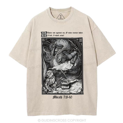 Ejoice Not Against Me Christian Washed T-Shirt