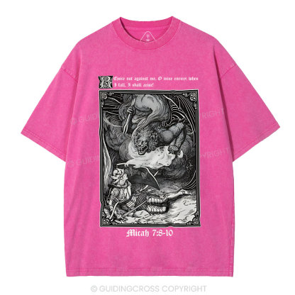 Ejoice Not Against Me Christian Washed T-Shirt