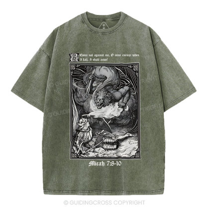 Ejoice Not Against Me Christian Washed T-Shirt