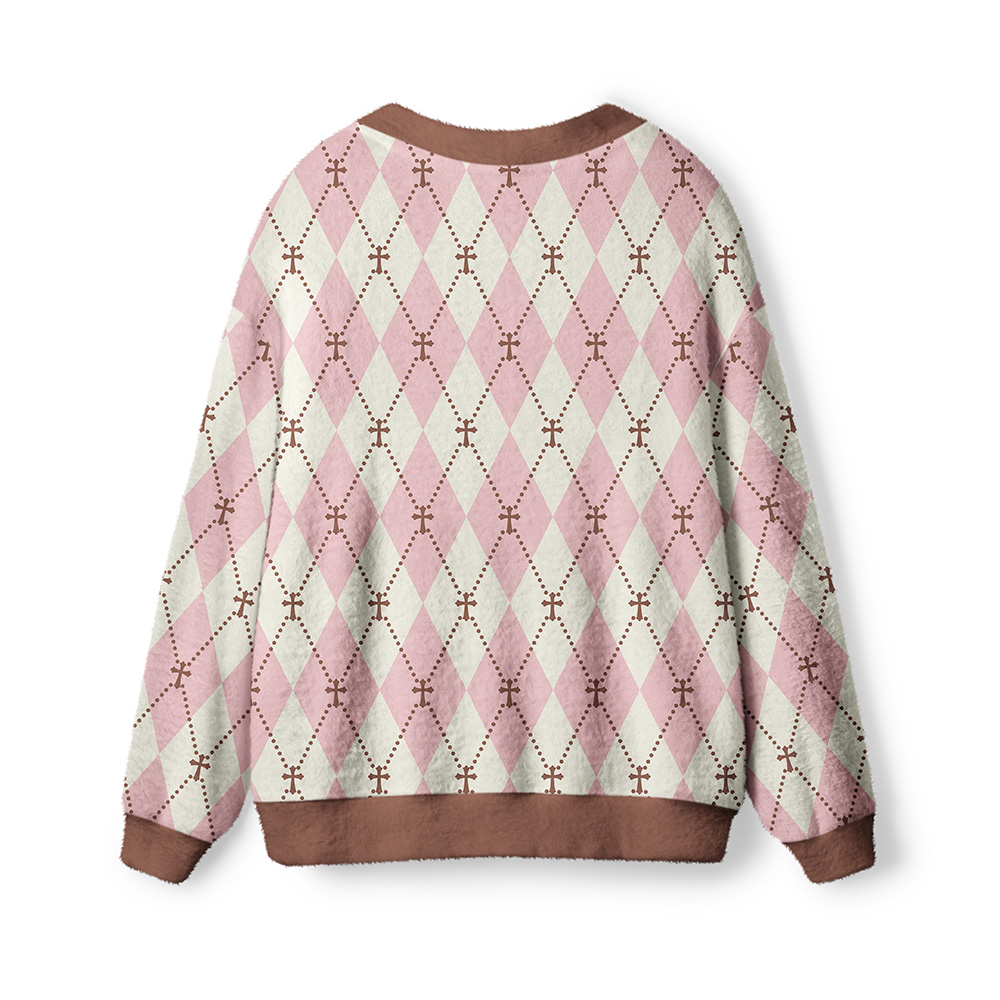 Elegant Cross Christian Lightweight Cardigan