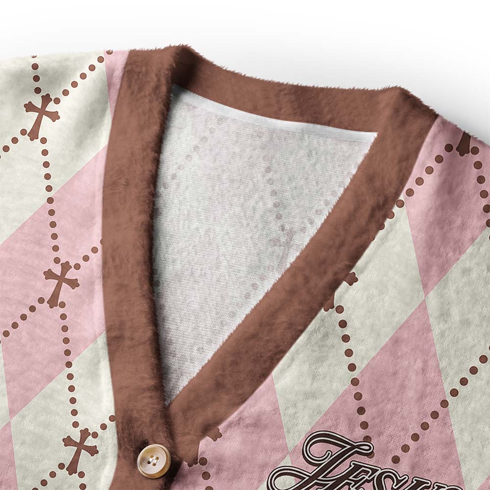 Elegant Cross Christian Lightweight Cardigan