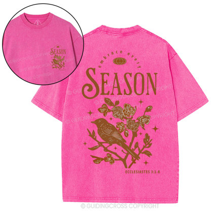 Embrace Every Season Christian Washed T-Shirt