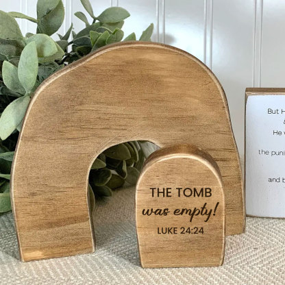 The Tomb Was Empty Easter Tier Tray Decor