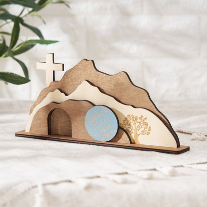 Empty Tomb Wooden Easter Decor