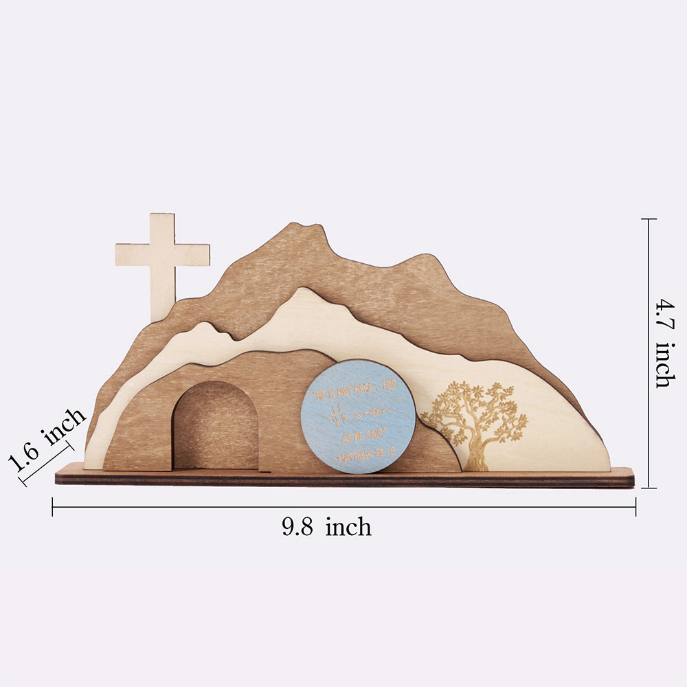 Empty Tomb Wooden Easter Decor