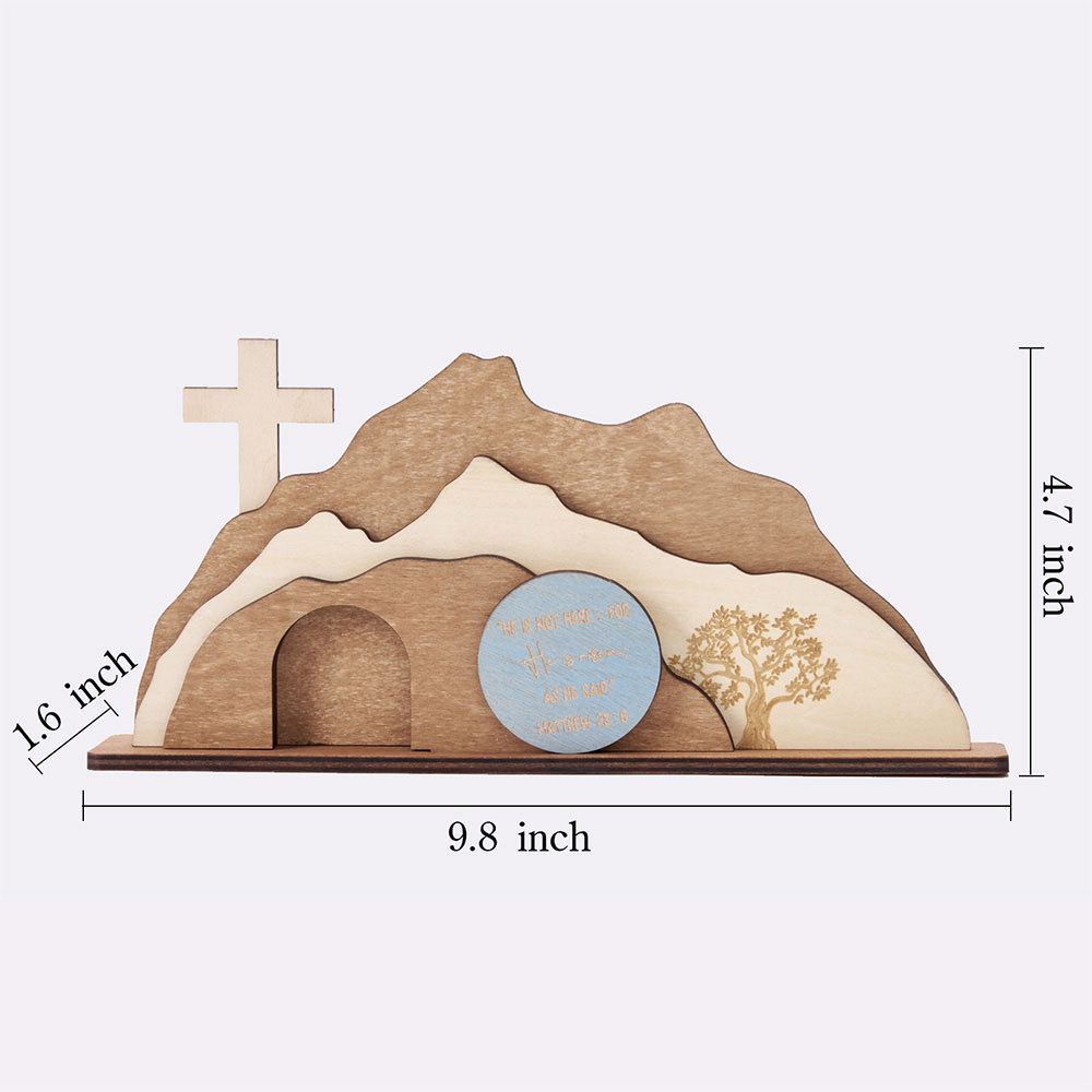 Empty Tomb Wooden Easter Decor