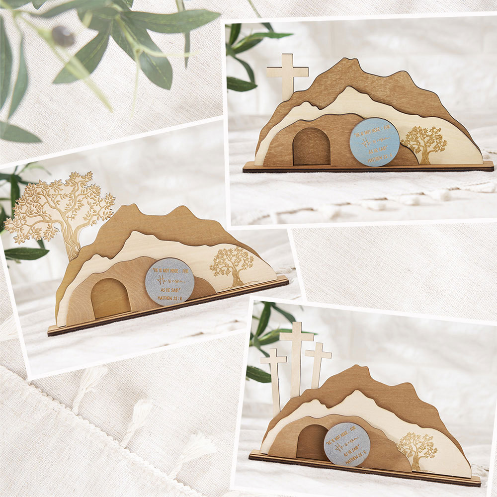 Empty Tomb Wooden Easter Decor