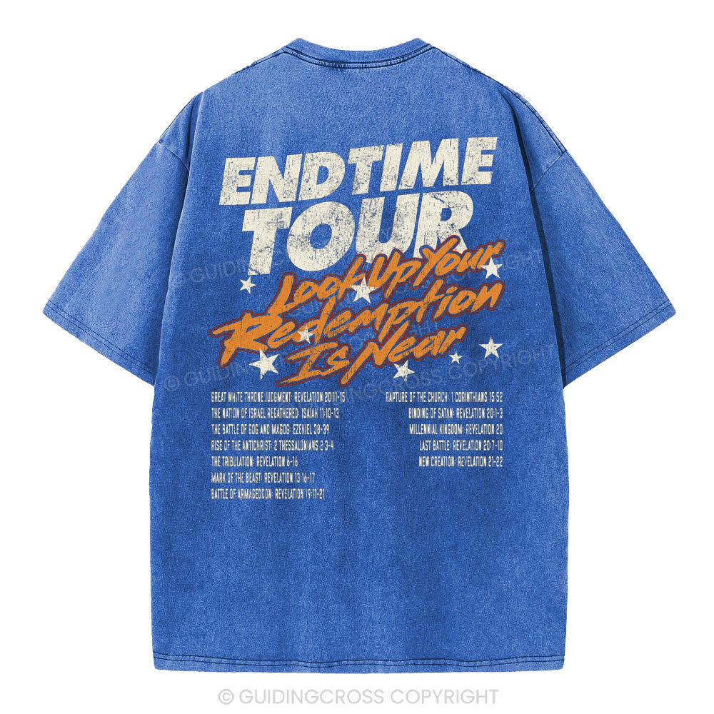 End Time Tour Christian Washed T-Shirt