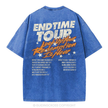 End Time Tour Christian Washed T-Shirt