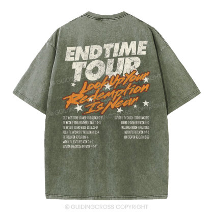 End Time Tour Christian Washed T-Shirt
