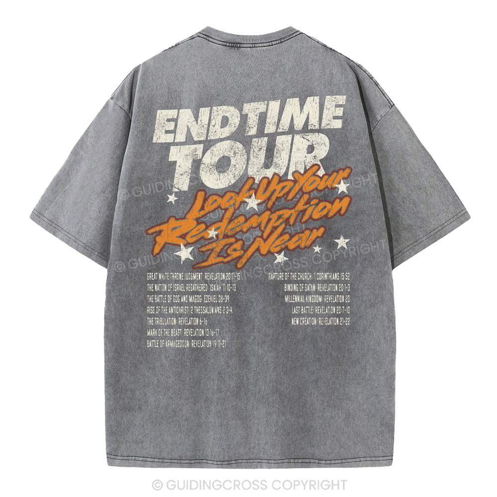 End Time Tour Christian Washed T-Shirt