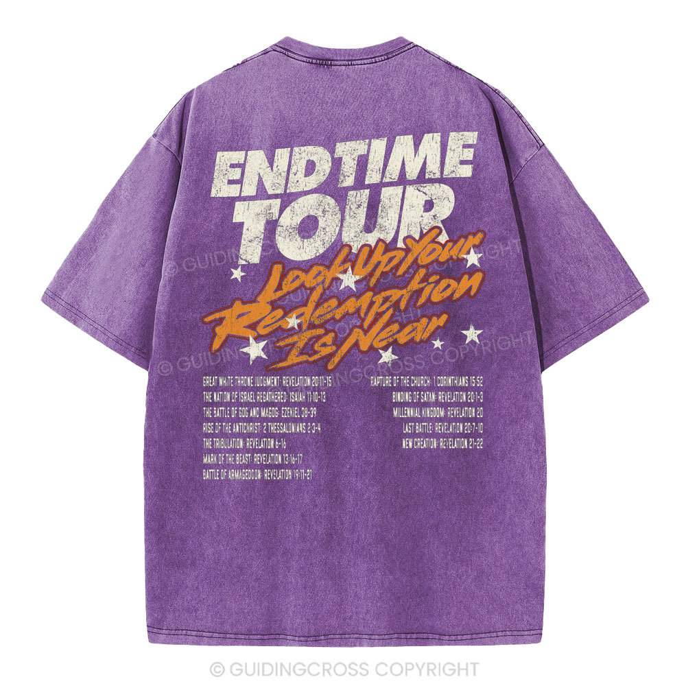 End Time Tour Christian Washed T-Shirt
