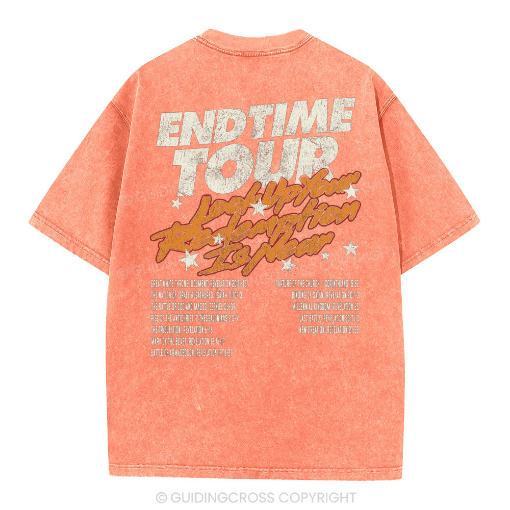 End Time Tour Christian Washed T-Shirt