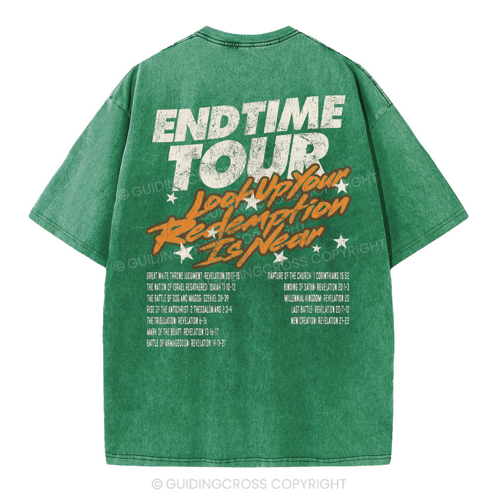 End Time Tour Christian Washed T-Shirt