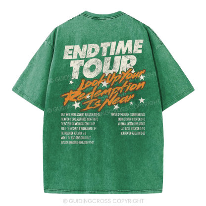 End Time Tour Christian Washed T-Shirt
