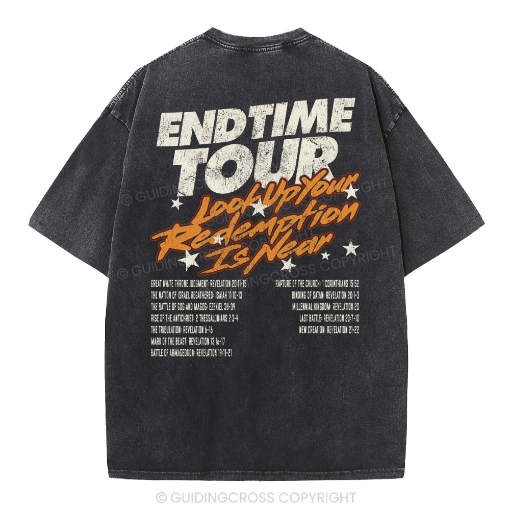 End Time Tour Christian Washed T-Shirt
